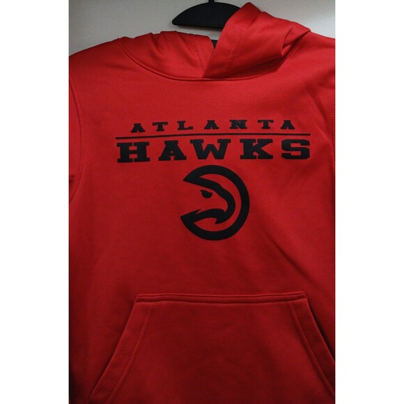 NWT NBA Youth/Boy's Red Atlanta Hawks Performance Hoodie Pullover Small 6/7 Note - Picture 2 of 7